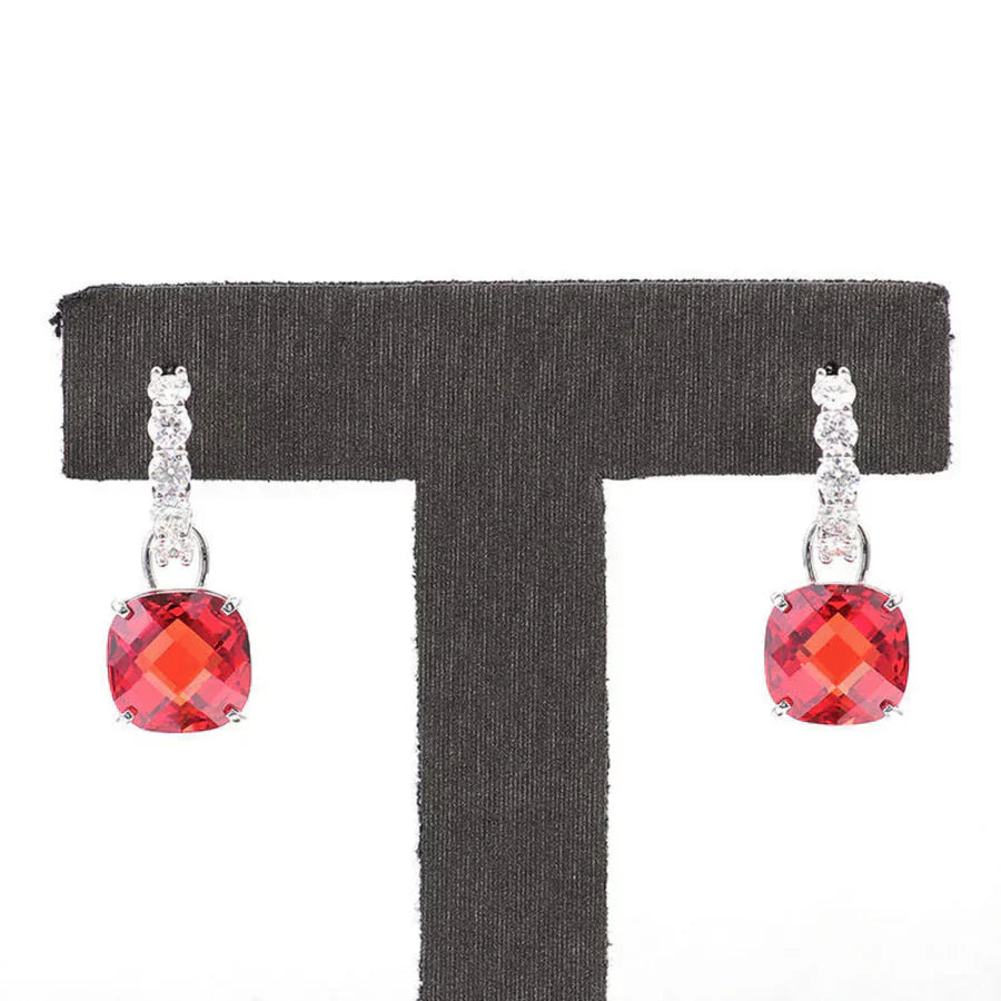 Ruby and Diamond Earrings