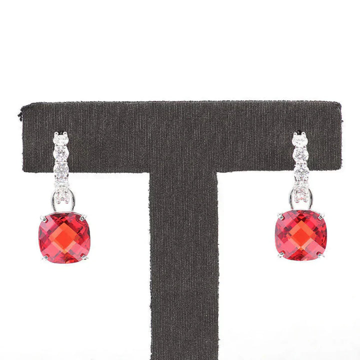 Ruby and Diamond Earrings