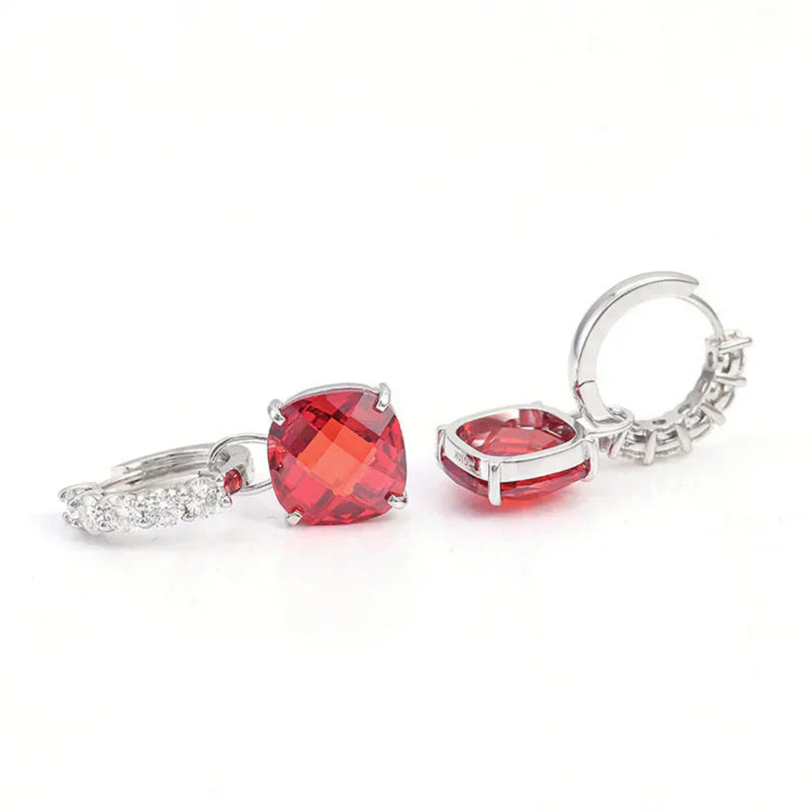 Ruby and Diamond Earrings