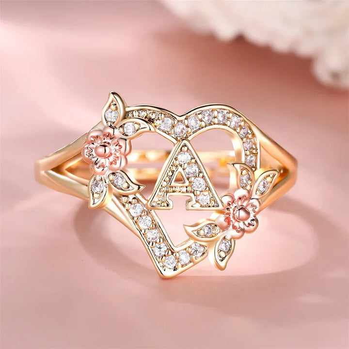 Gold & Crystal Ring A