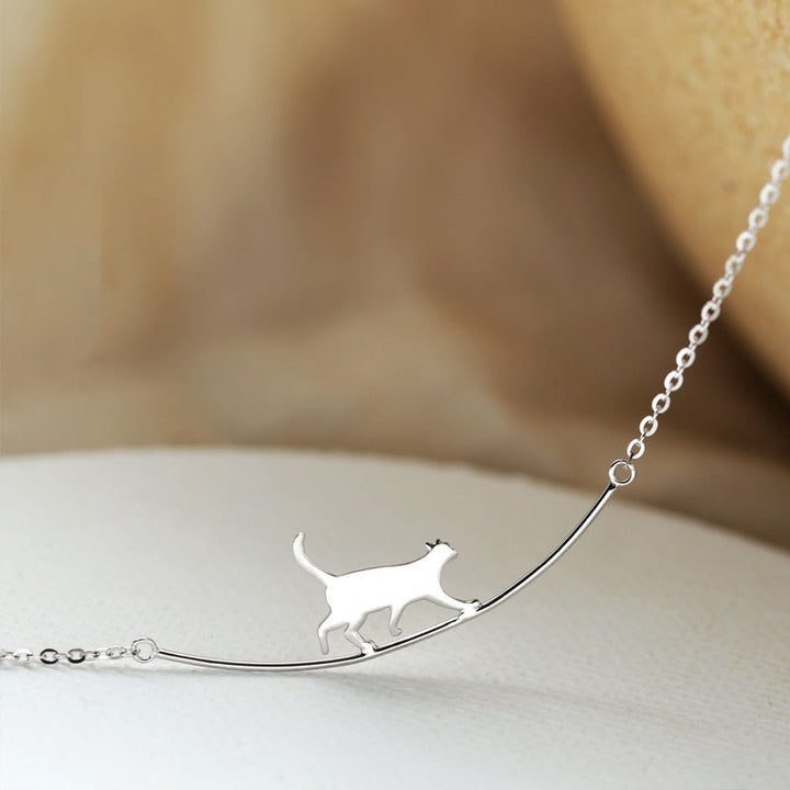 Silver Climbing Cat Collar