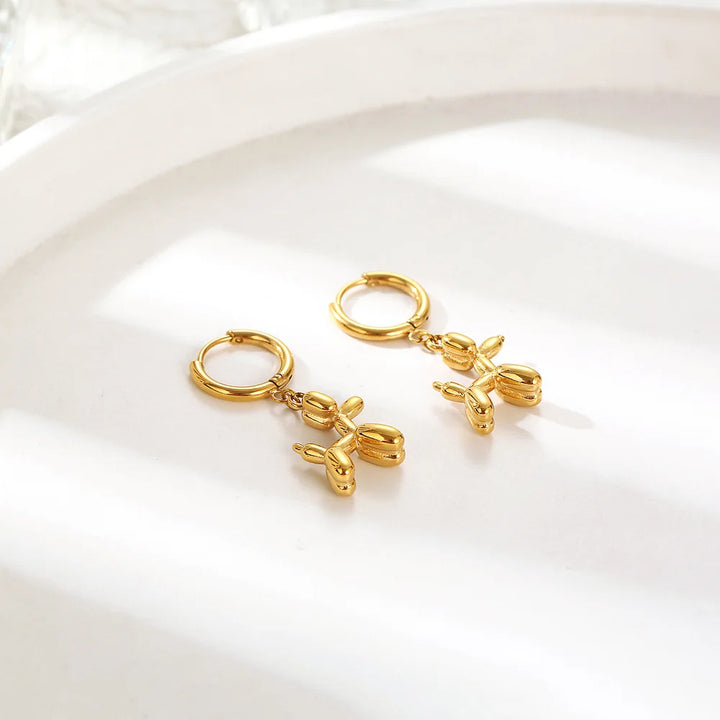 Petite Globe Dog Earrings