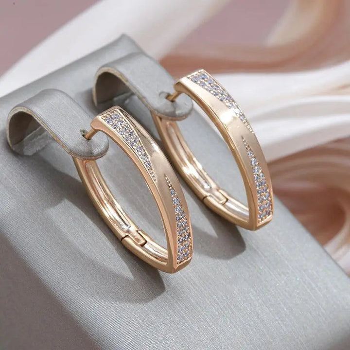 Stunning Gold and Diamond Earrings