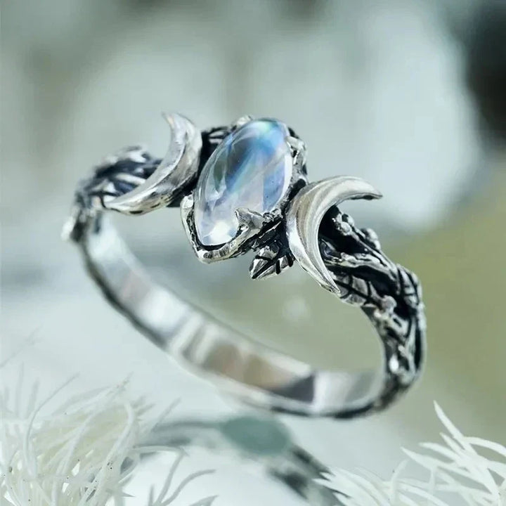 Moonstone Ring" can be rewritten as "Lustrous Moonstone Ring.
