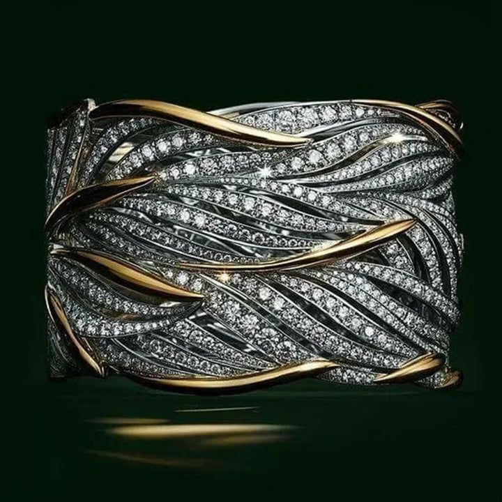 Alice Gold and Crystal Ring