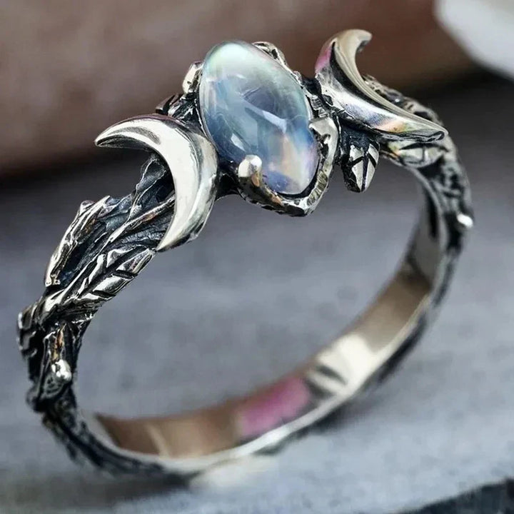 Moonstone Ring" can be rewritten as "Lustrous Moonstone Ring.