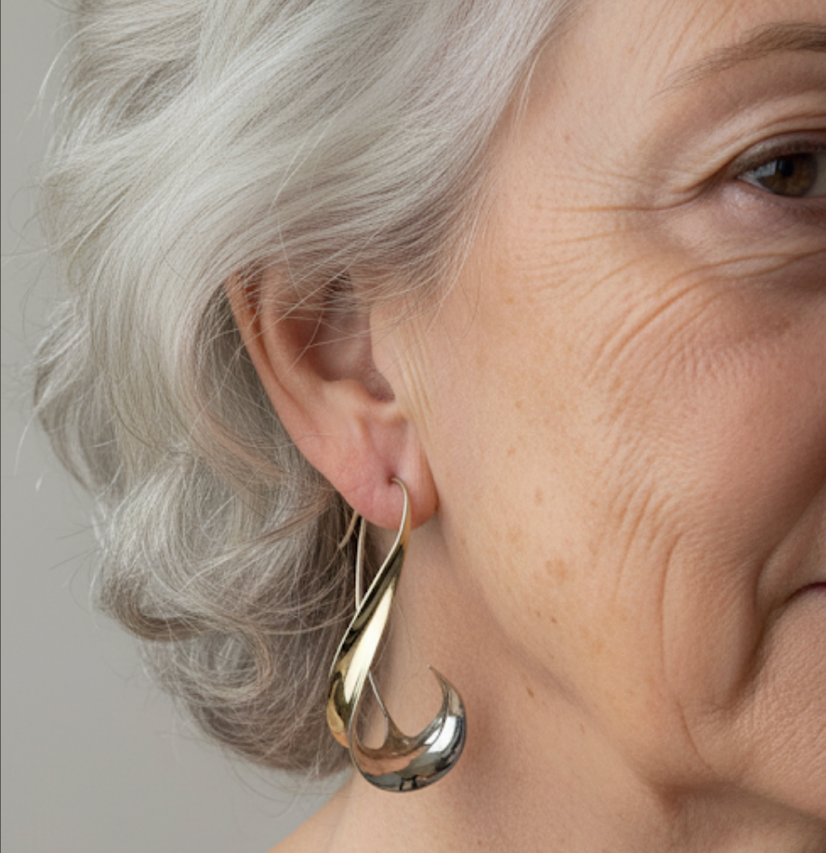 Retro Gold Drop Earrings