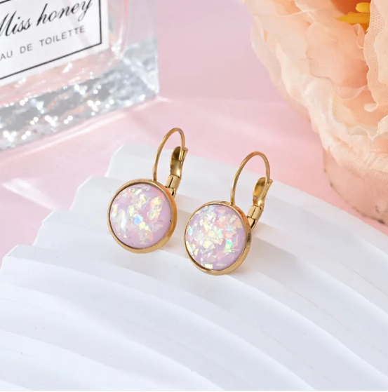 Starry Sequin Stainless Steel Earrings