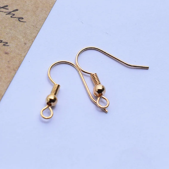 Copper-Plated Earring Hooks" can be rewritten as "Stylish Copper-Plated Earring Hooks.