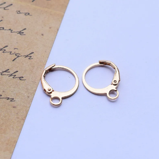 Copper-Plated Earring Hooks" can be rewritten as "Copper-Plated Earring Hooks - Stylish & Durable.