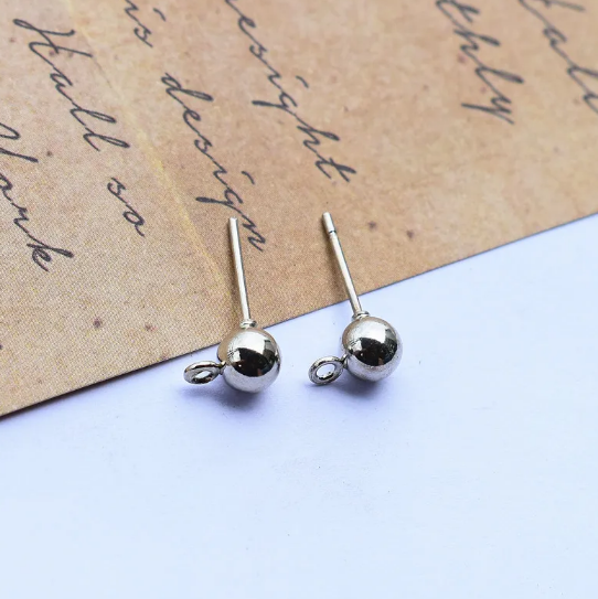 Copper-Plated Earring Hooks" can be rewritten as "Copper-Plated Earring Hooks - Stylish & Durable.