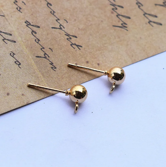 Copper-Plated Earring Hooks" can be rewritten as "Copper-Plated Earring Hooks - Stylish & Durable.