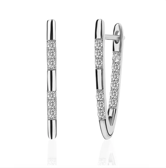 Rose Gold Cubic Zirconia Earrings