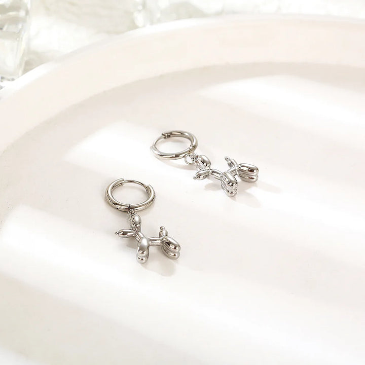Petite Globe Dog Earrings