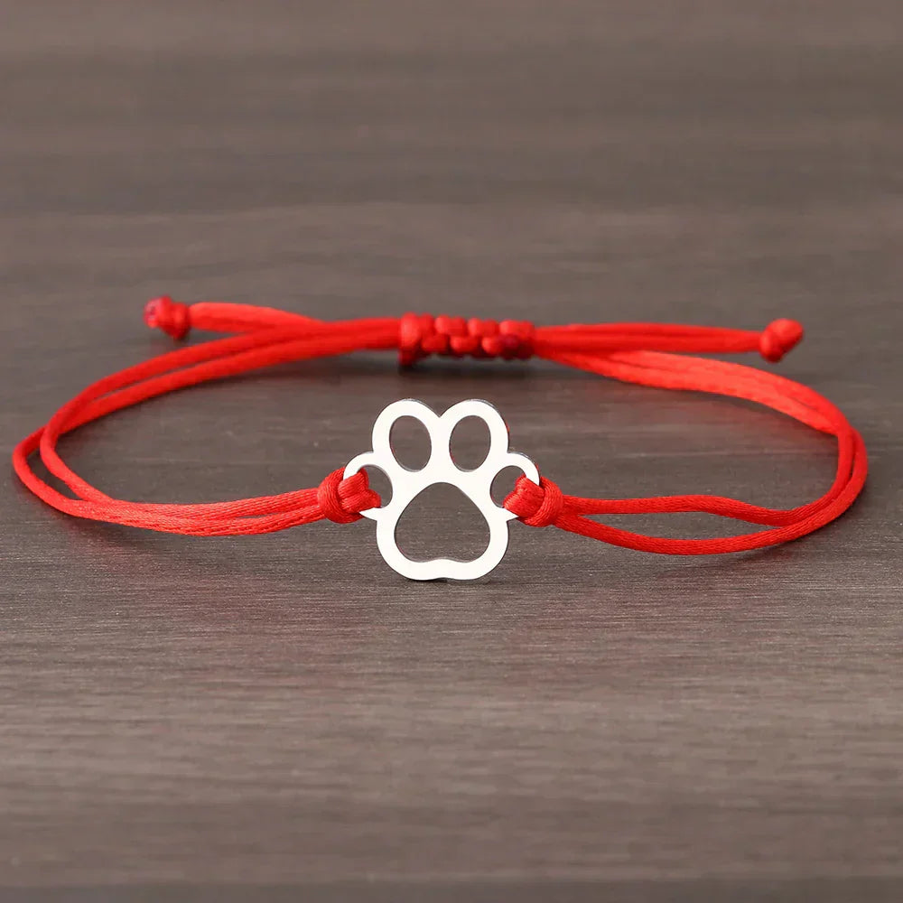 Black and Red Cord Bracelet