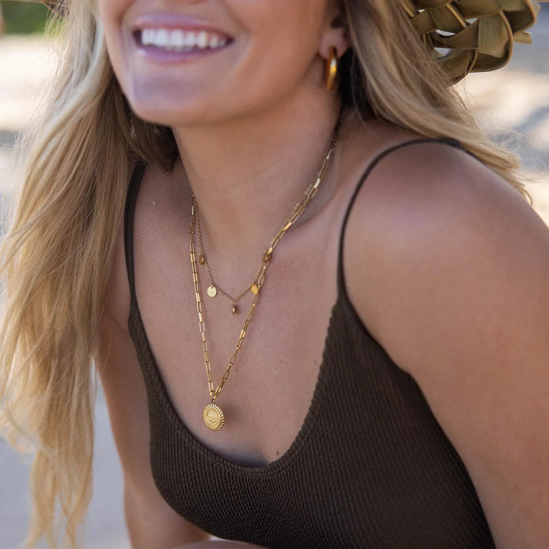 Gold Buddha Collar Necklace