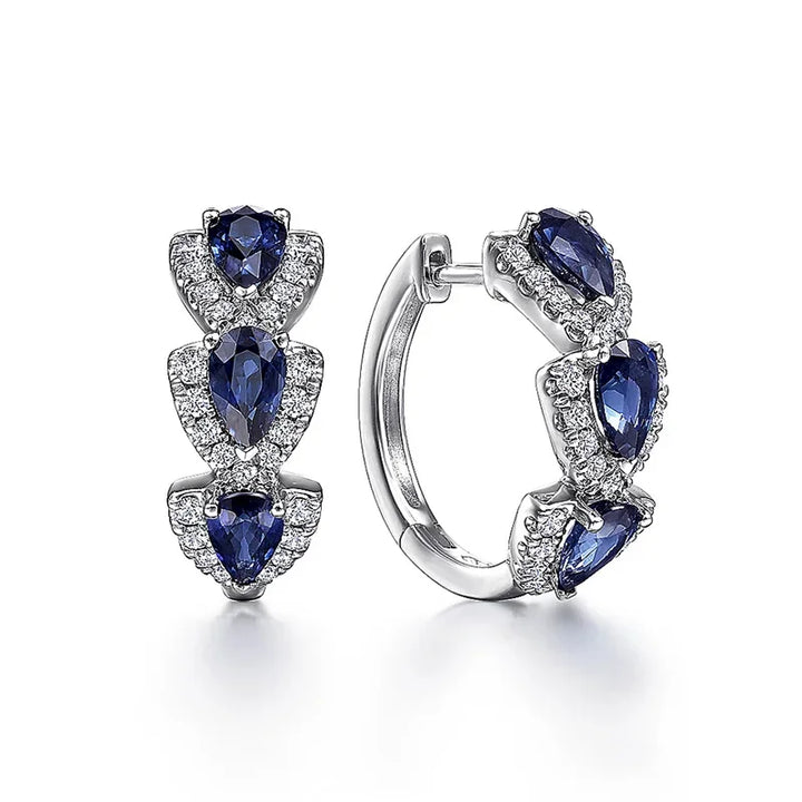 Sapphire Royal Crest Earrings