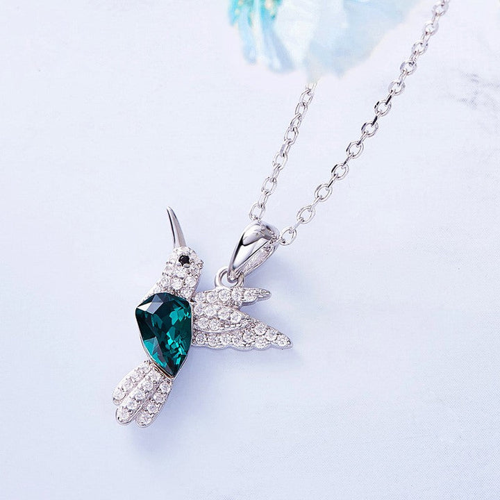 Zirconia Baby Hummingbird Necklace