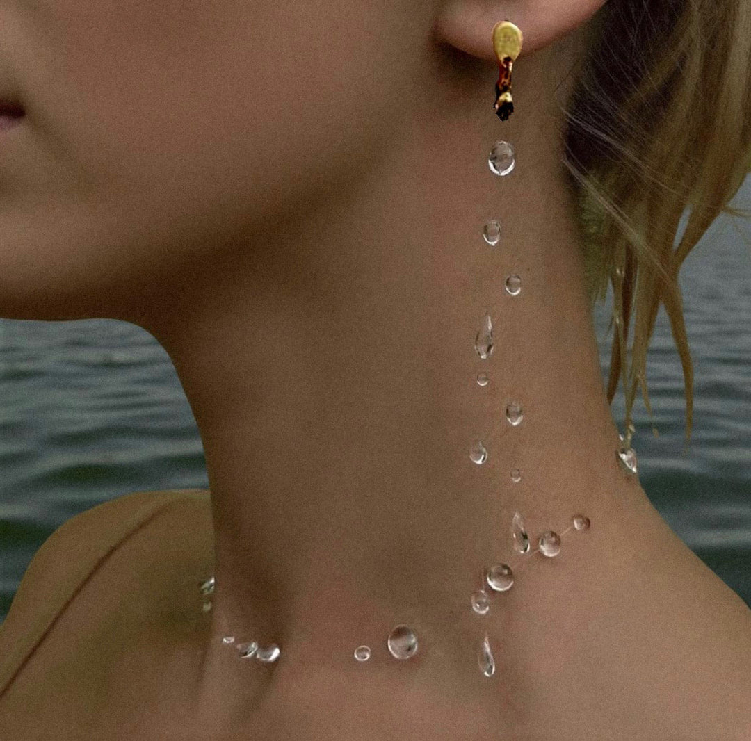 Water Drop Necklace Set" can be rewritten as "Elegant Water Drop Necklace Set.