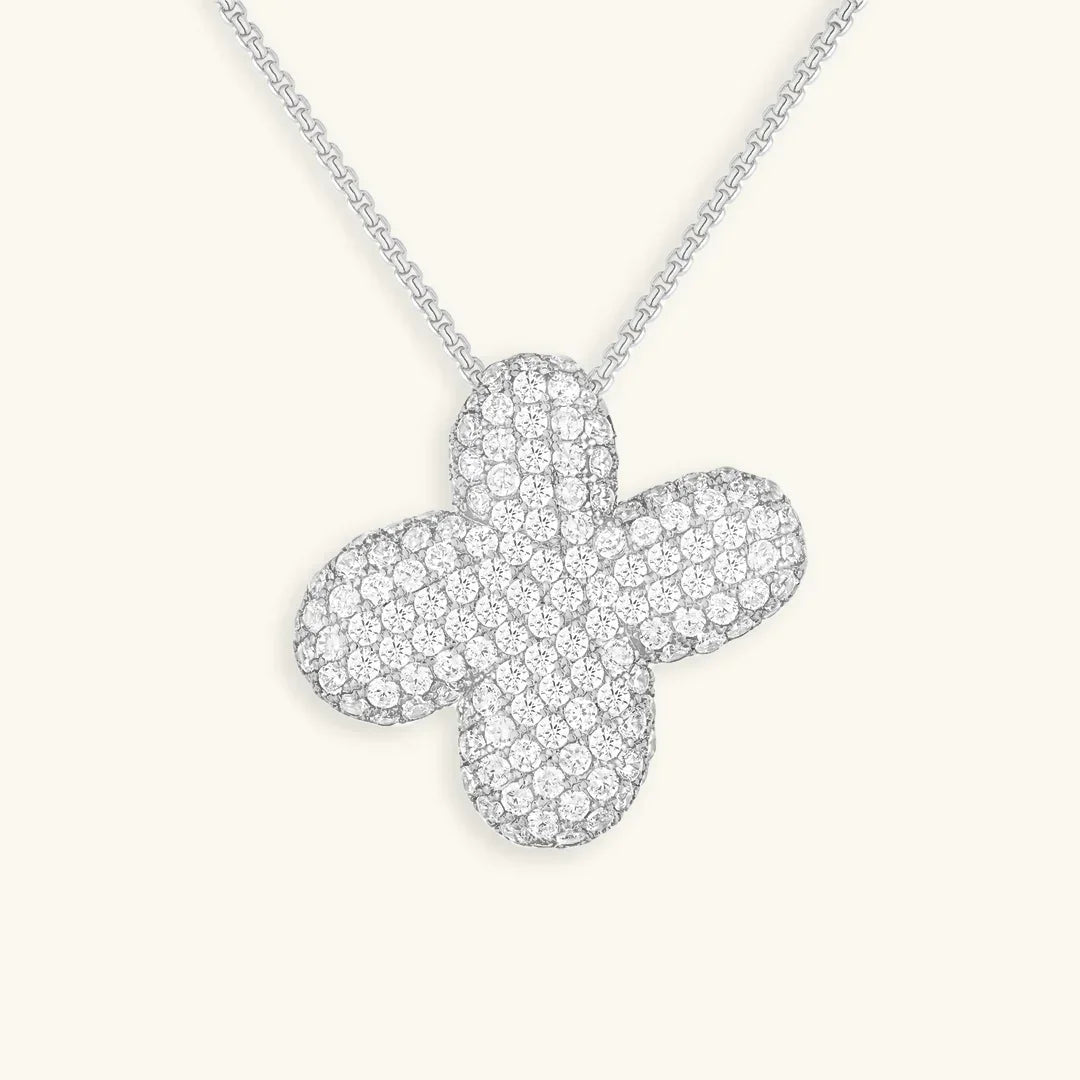 Initial Bubble Diamond Necklace