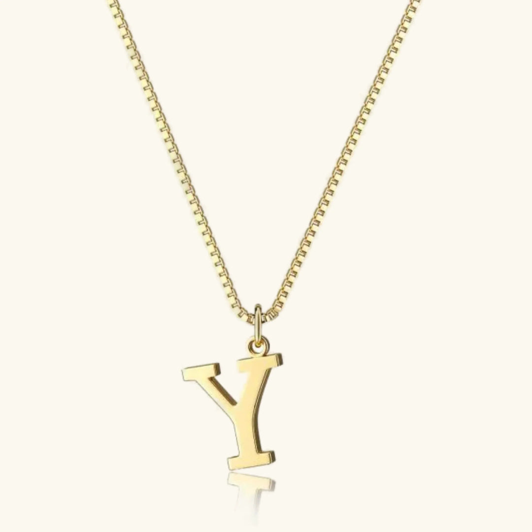 Gold Initial Necklace