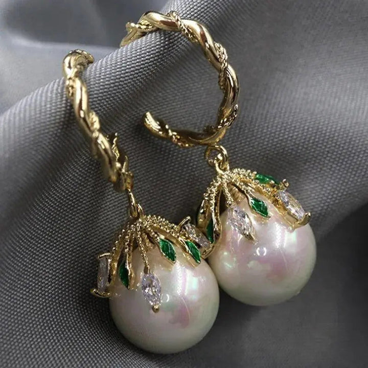 Elegant Malia Pearl Earrings