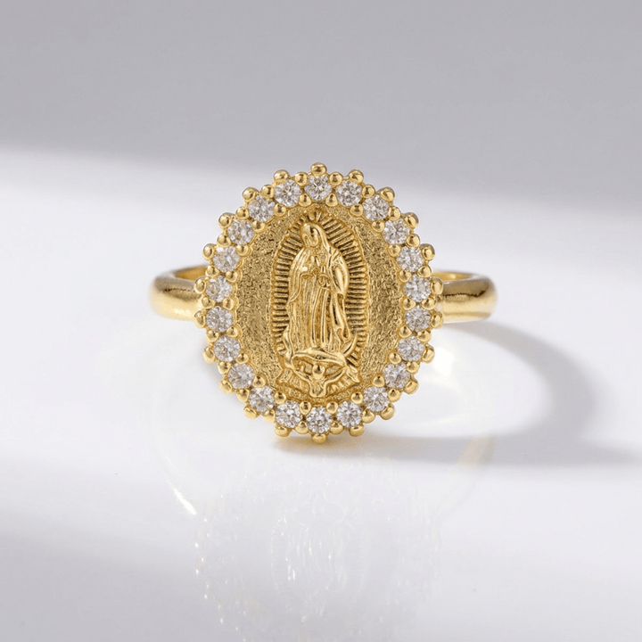 Adjustable Silver Trinity Faith Ring