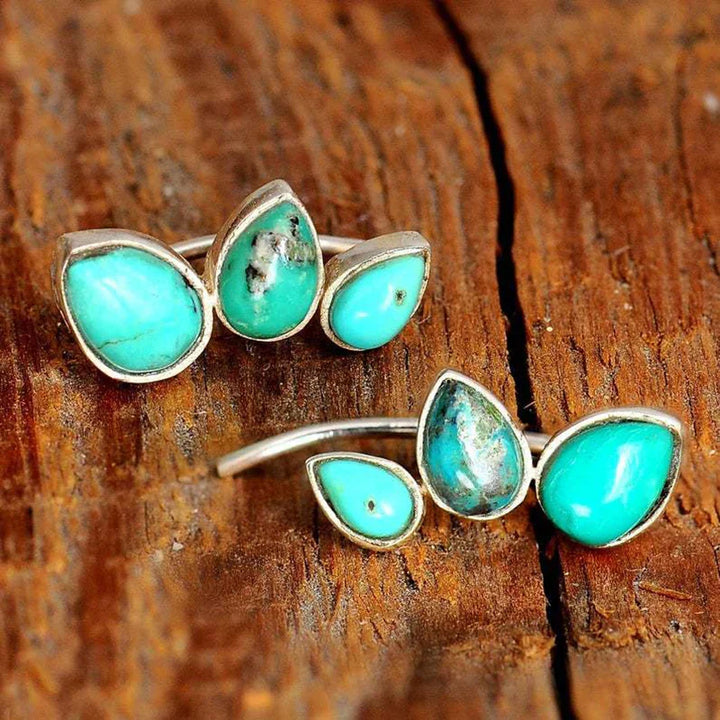 Turquoise Stone Retro Earrings
