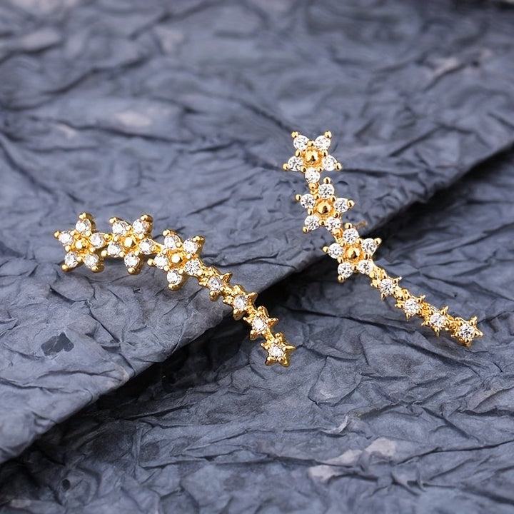 Chic Floral-Inspired Earrings