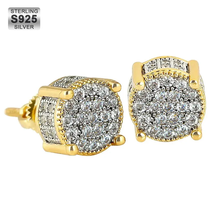 Bold Silver Zirconia Earring Set by ICED CHICS