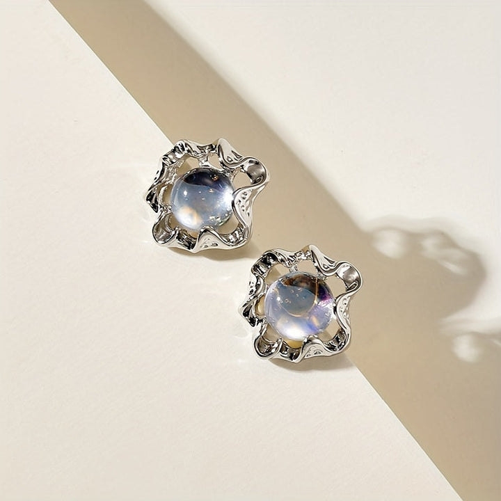 Radiant Full Moon Earrings