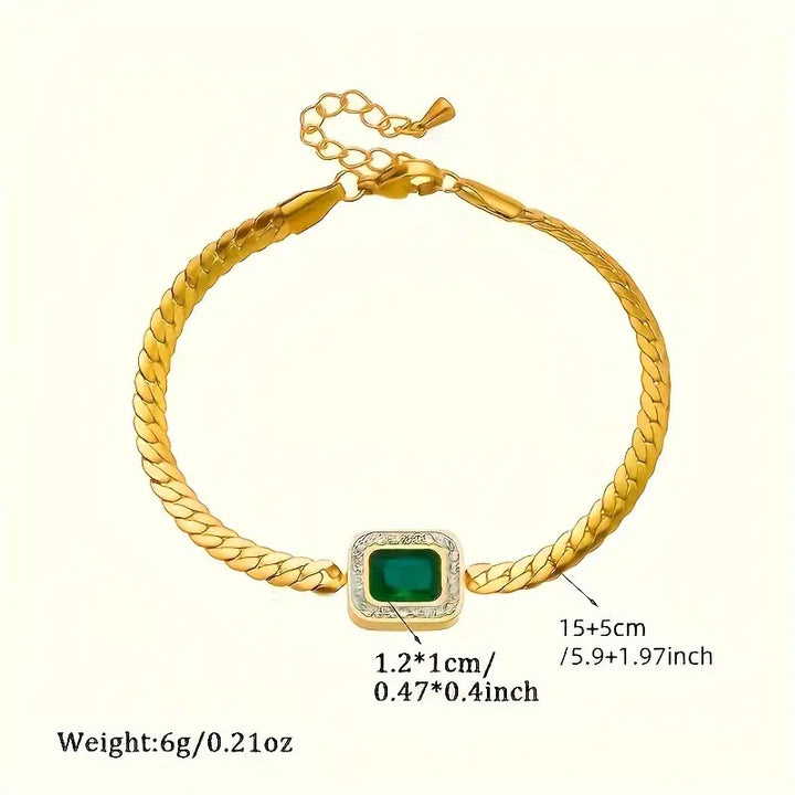 Joana Emerald Green Bracelet