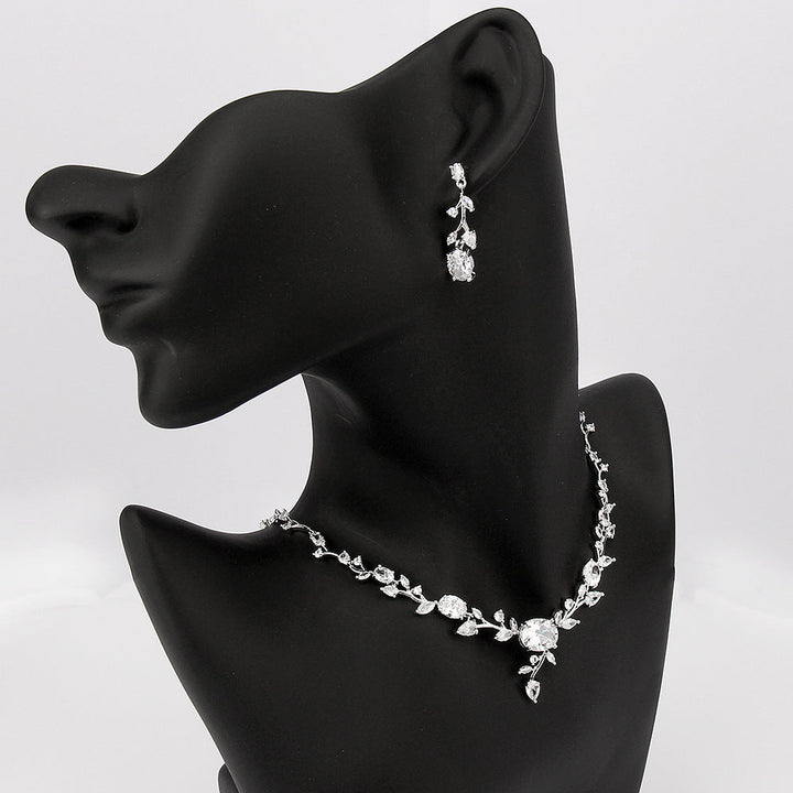 Platinum Petal Jewelry Set