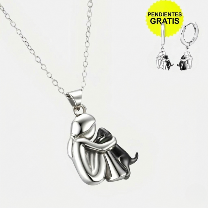 Hug Pendant Necklace with Bonus Earrings – Limited Time Offer!