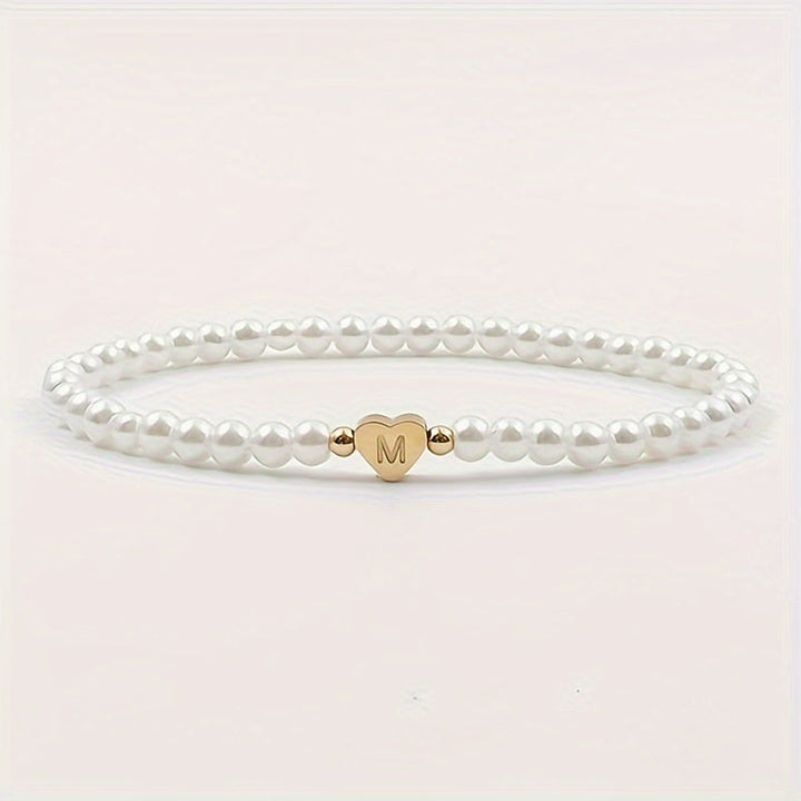 Charming Initial Heart Bracelet