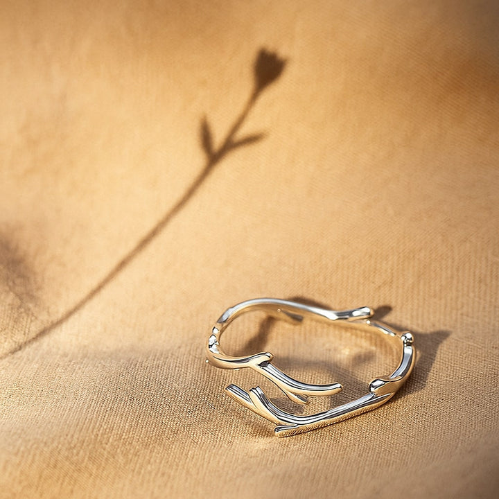 Adjustable Elegant Branch Ring" can be rewritten as "Elegant Adjustable Branch Ring.