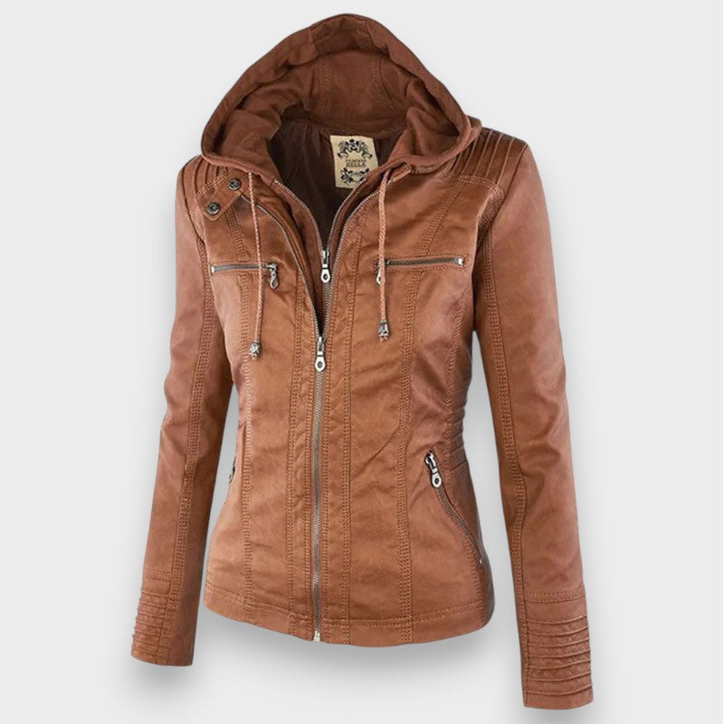 Leni | Leather Biker Jacket
