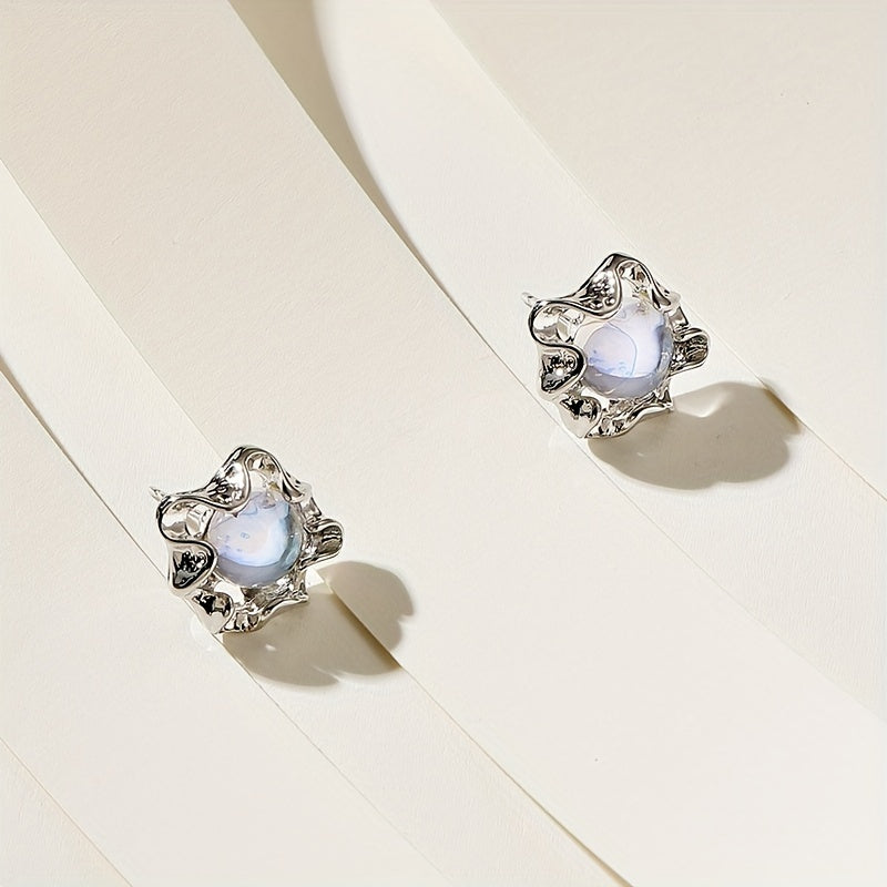 Radiant Full Moon Earrings