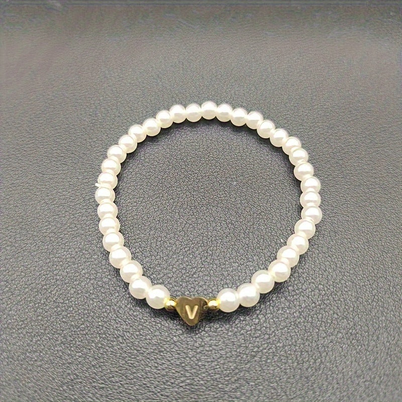 Charming Initial Heart Bracelet