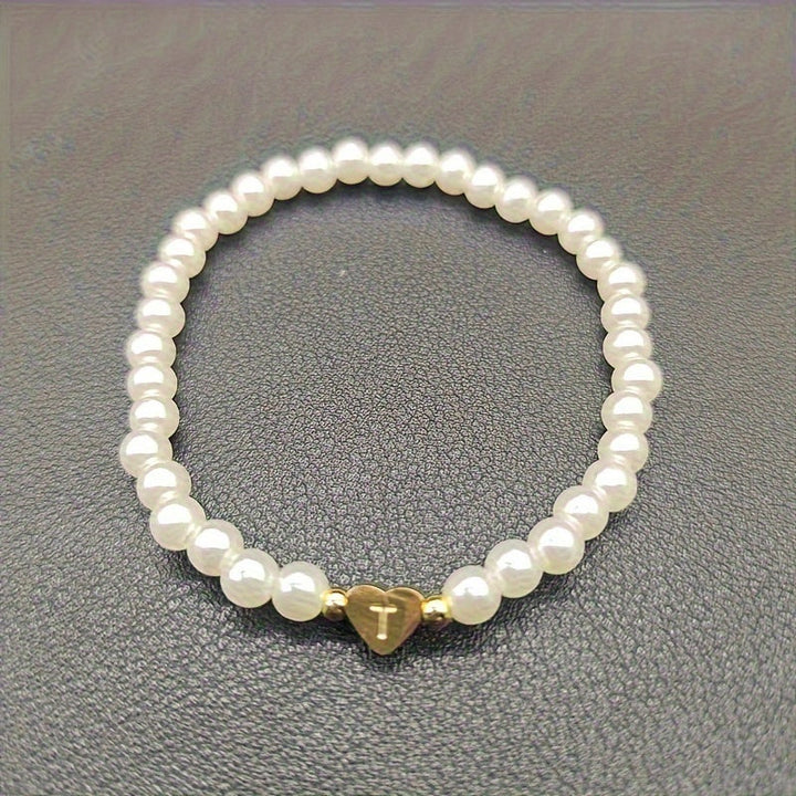 Charming Initial Heart Bracelet