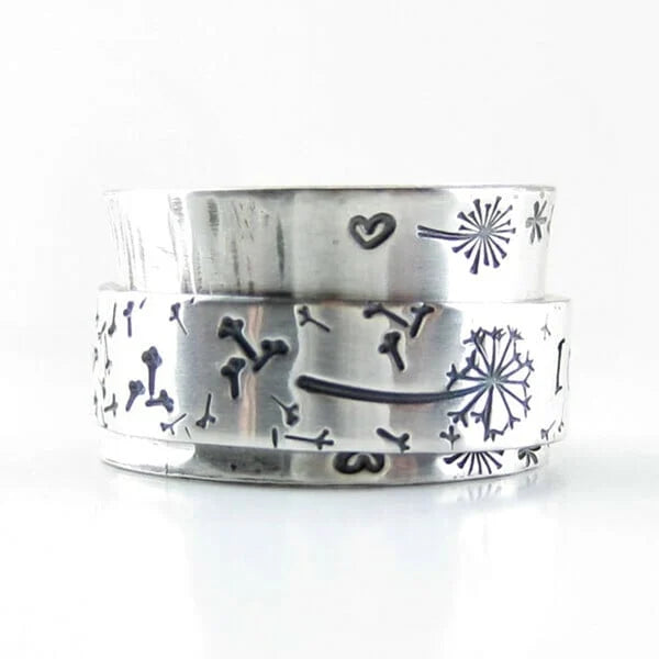 Dandelion Meditation Tooth Ring