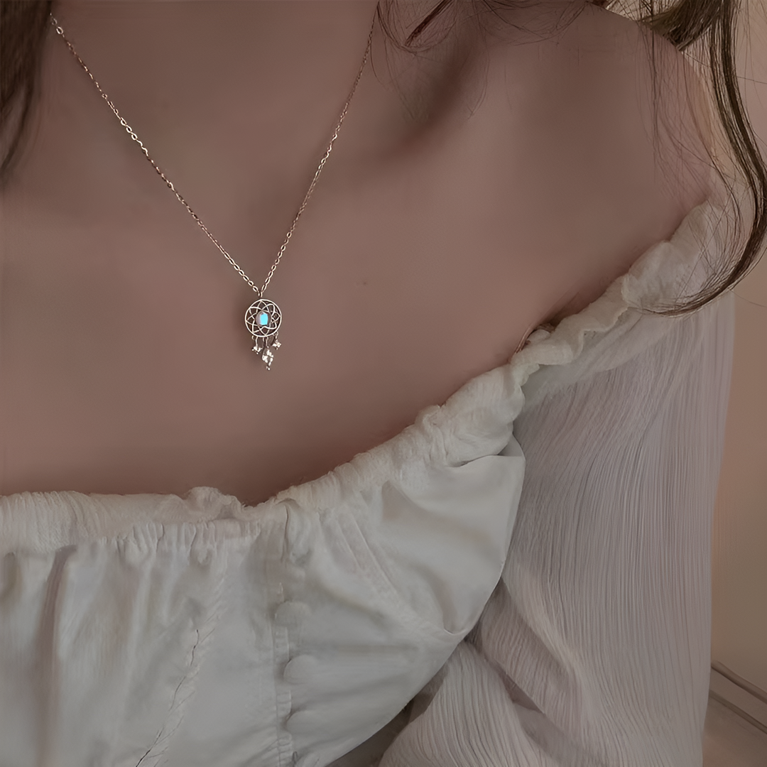Dreamcatcher Moonstone Necklace