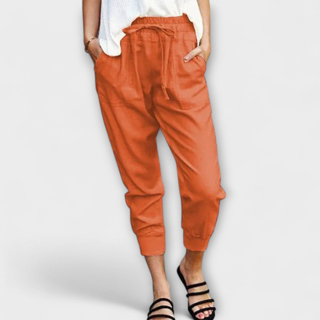 Blaire – Linen Trousers with Cotton Blend