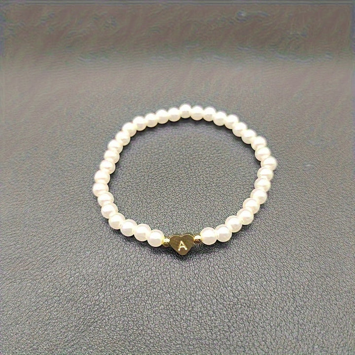 Charming Initial Heart Bracelet