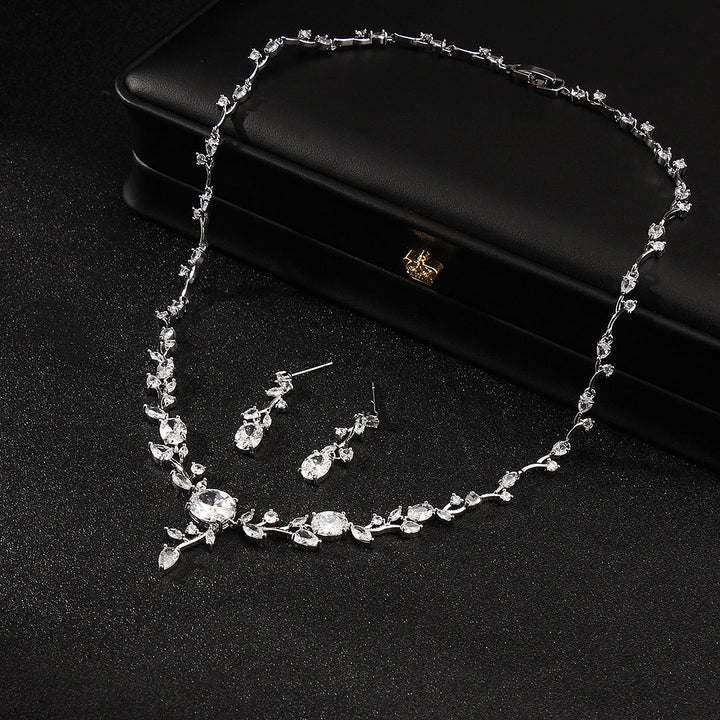 Platinum Petal Jewelry Set