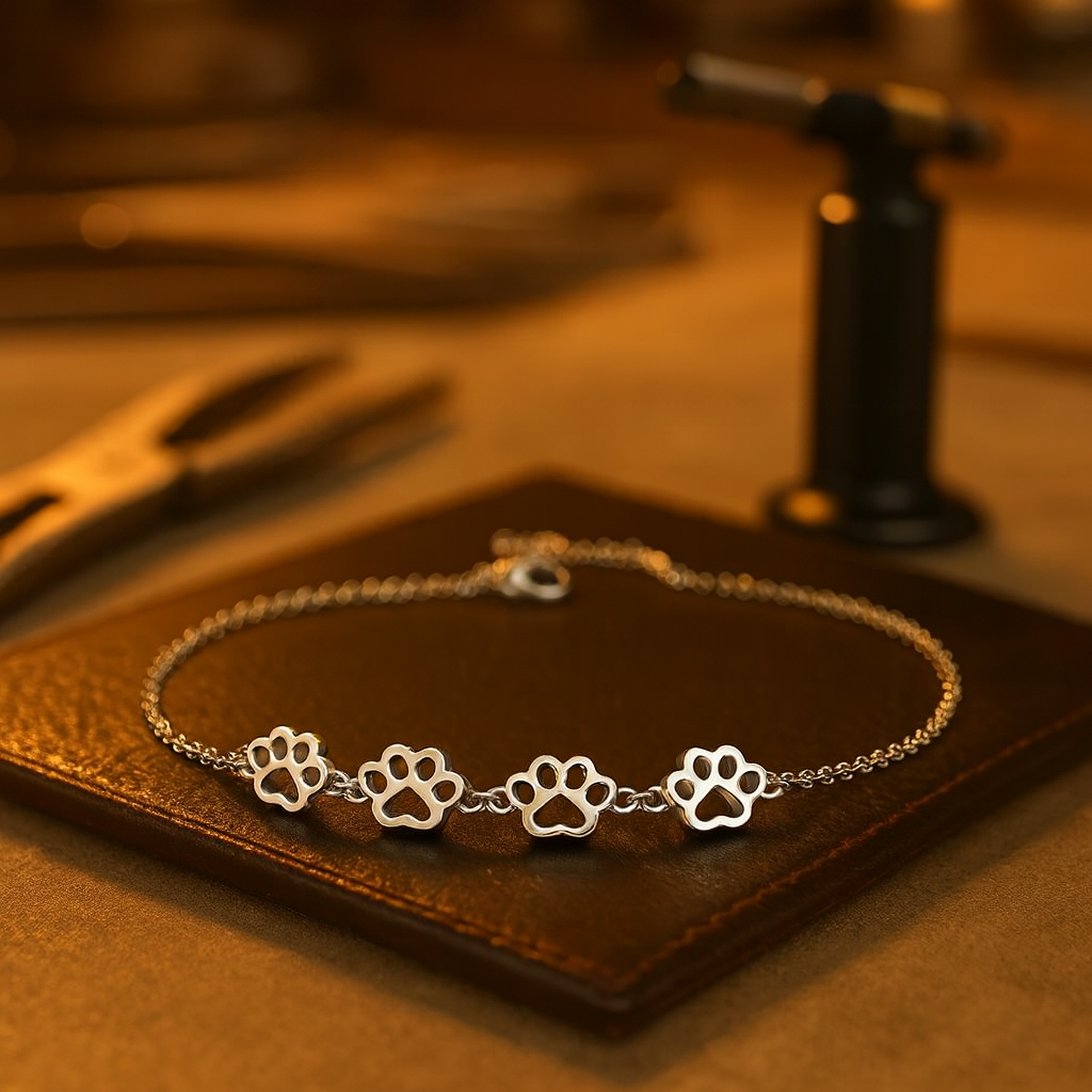 Paw Print Charm Bracelet
