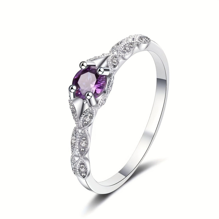 Brigitte Amethyst Ring" can be rewritten as "Brigitte Amethyst Gemstone Ring.