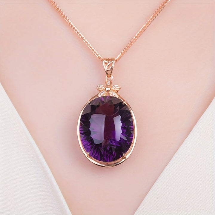 Maria Amethyst Pendant Necklace
