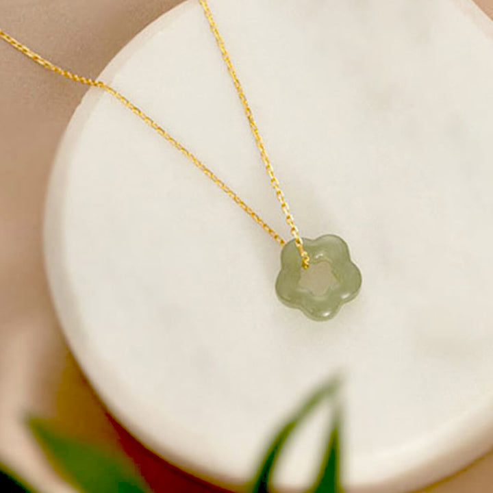 Jade Flower Necklace