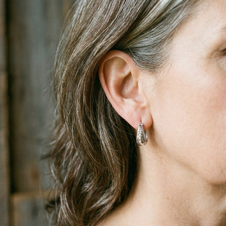 Vintage Silver Mandala Earrings